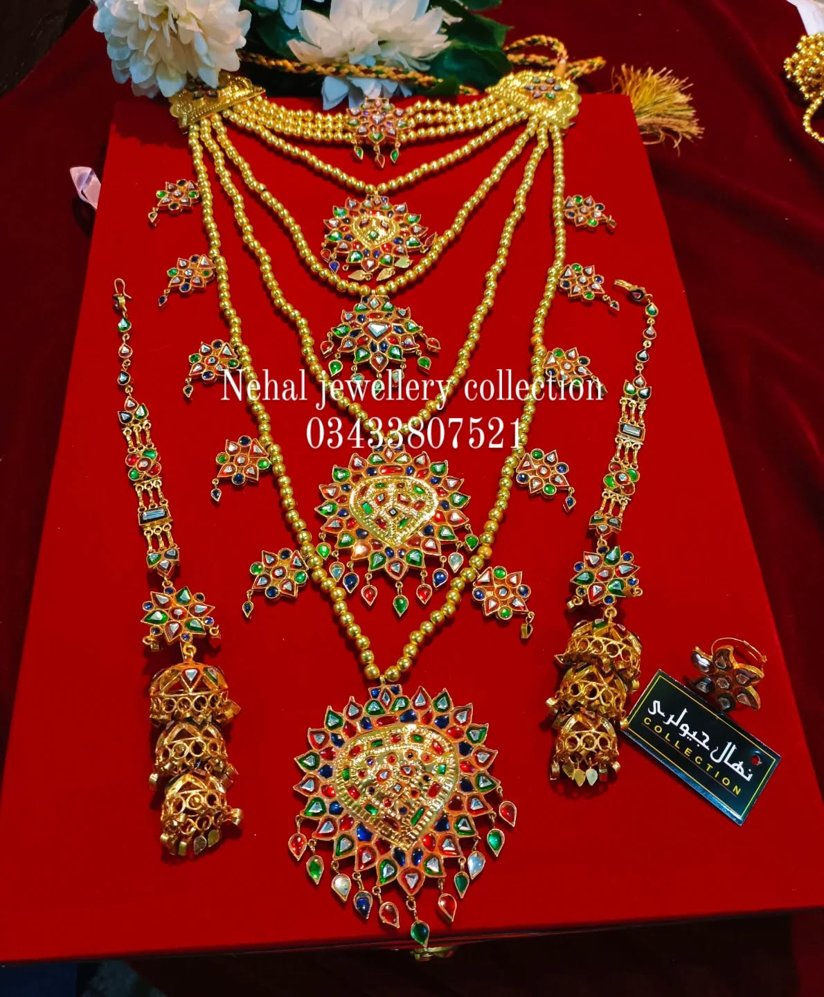Traditional Sindhi Kundan .Dhuri set Make on order. whats up for booking..