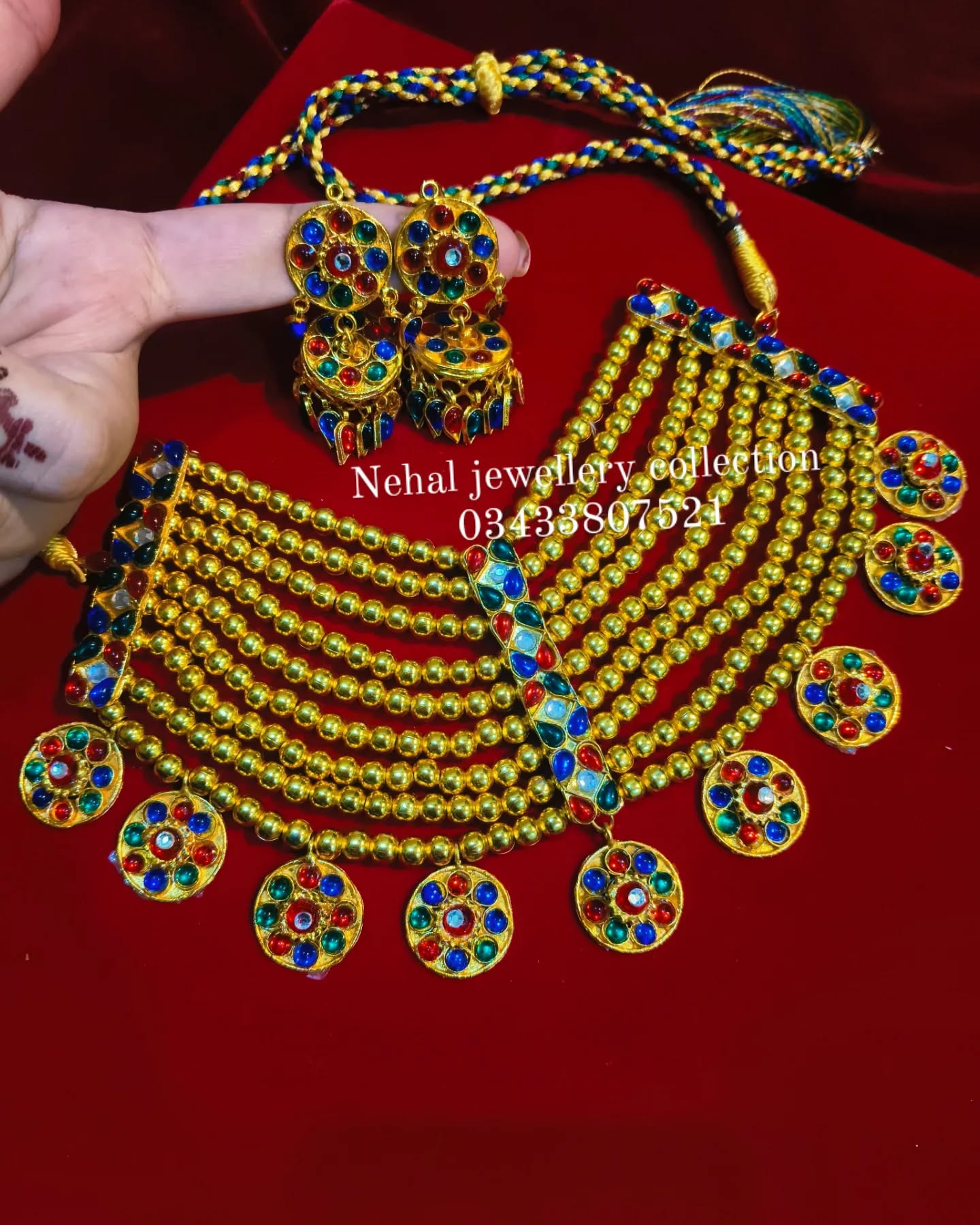 Traditional kundan Bridal chokar set