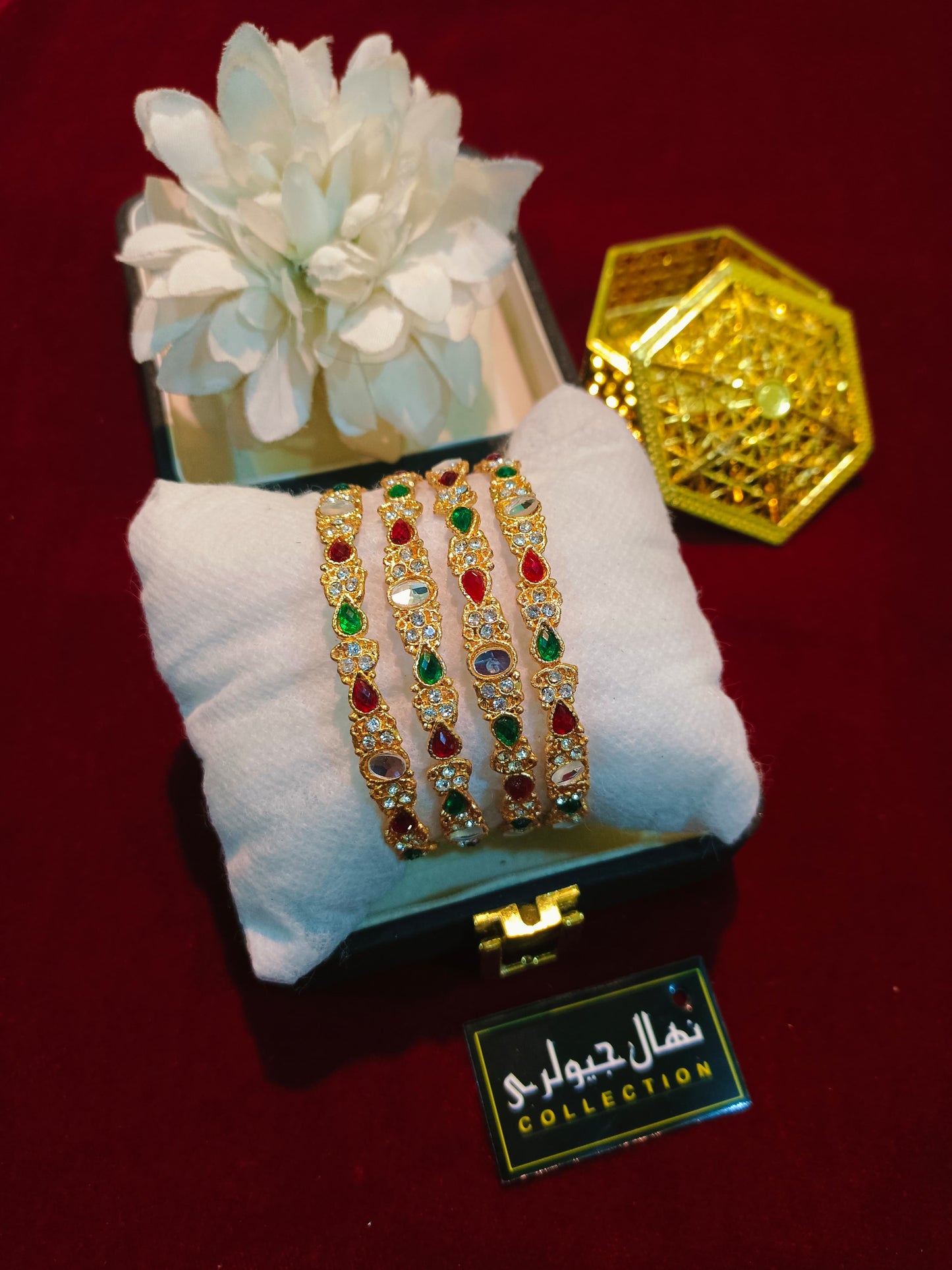 Graceful Gold-Plated Bangles – A Touch of Elegance