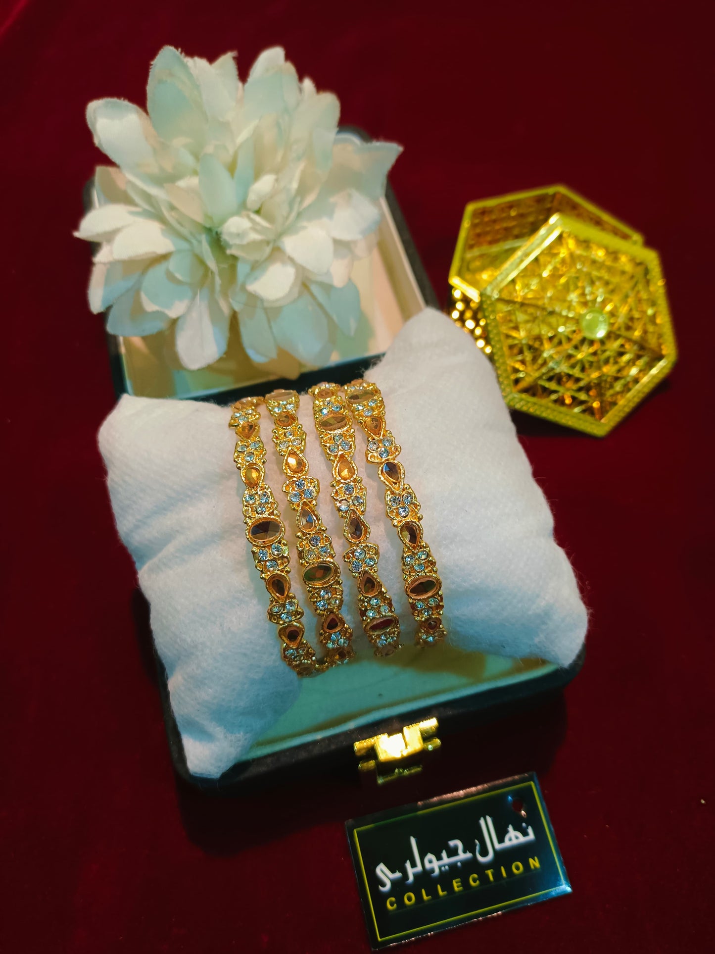 Graceful Gold-Plated Bangles – A Touch of Elegance