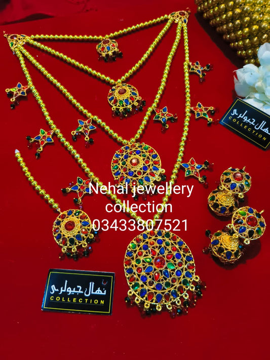 copy kundan Maala set