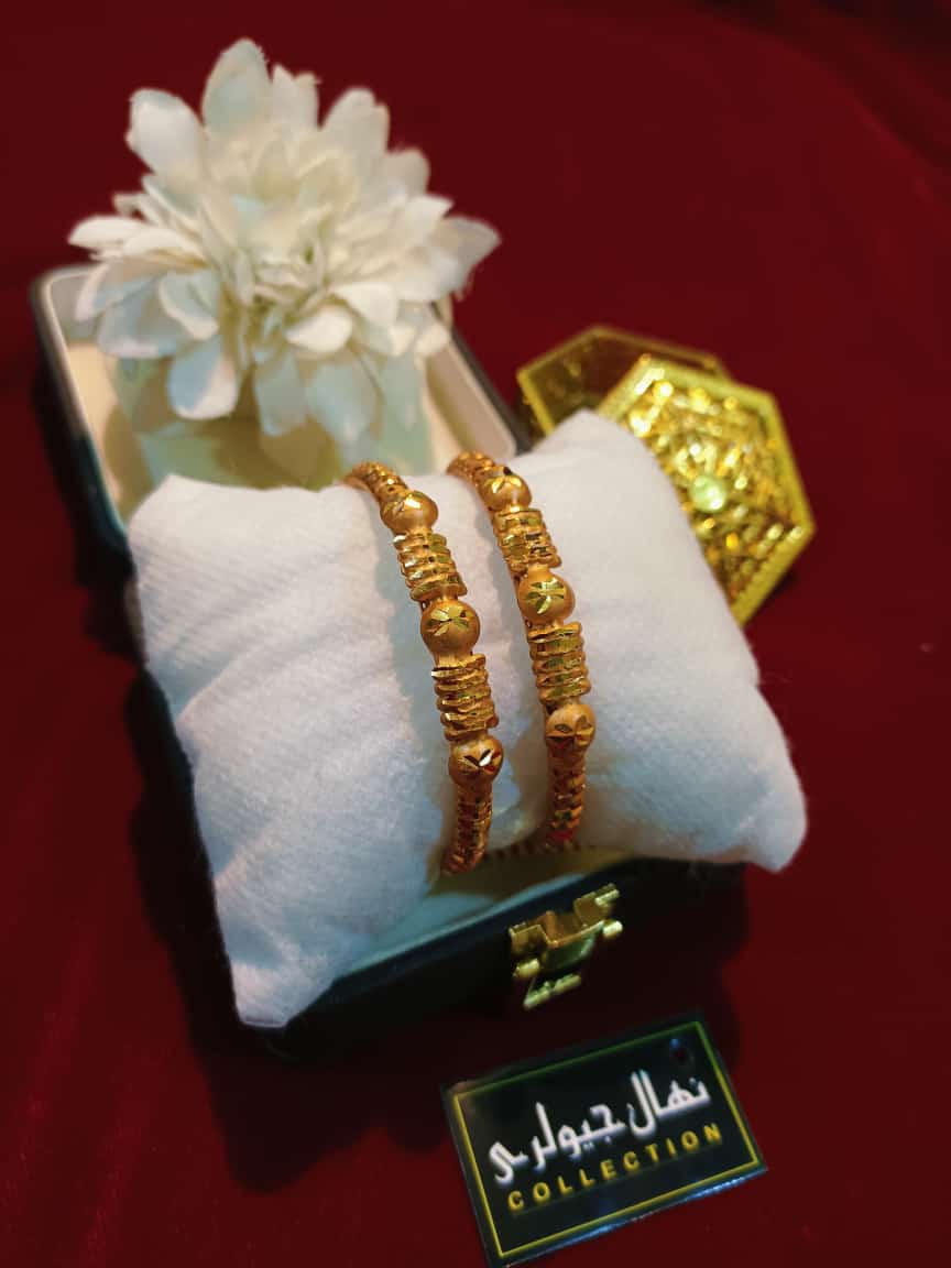 Graceful Gold-Plated Bangles