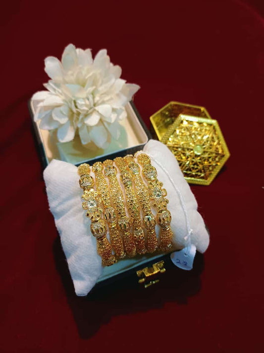 Elegant Gold-Plated Bangles