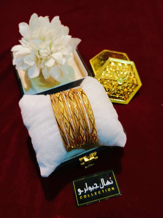 stunning gold-plated bangles