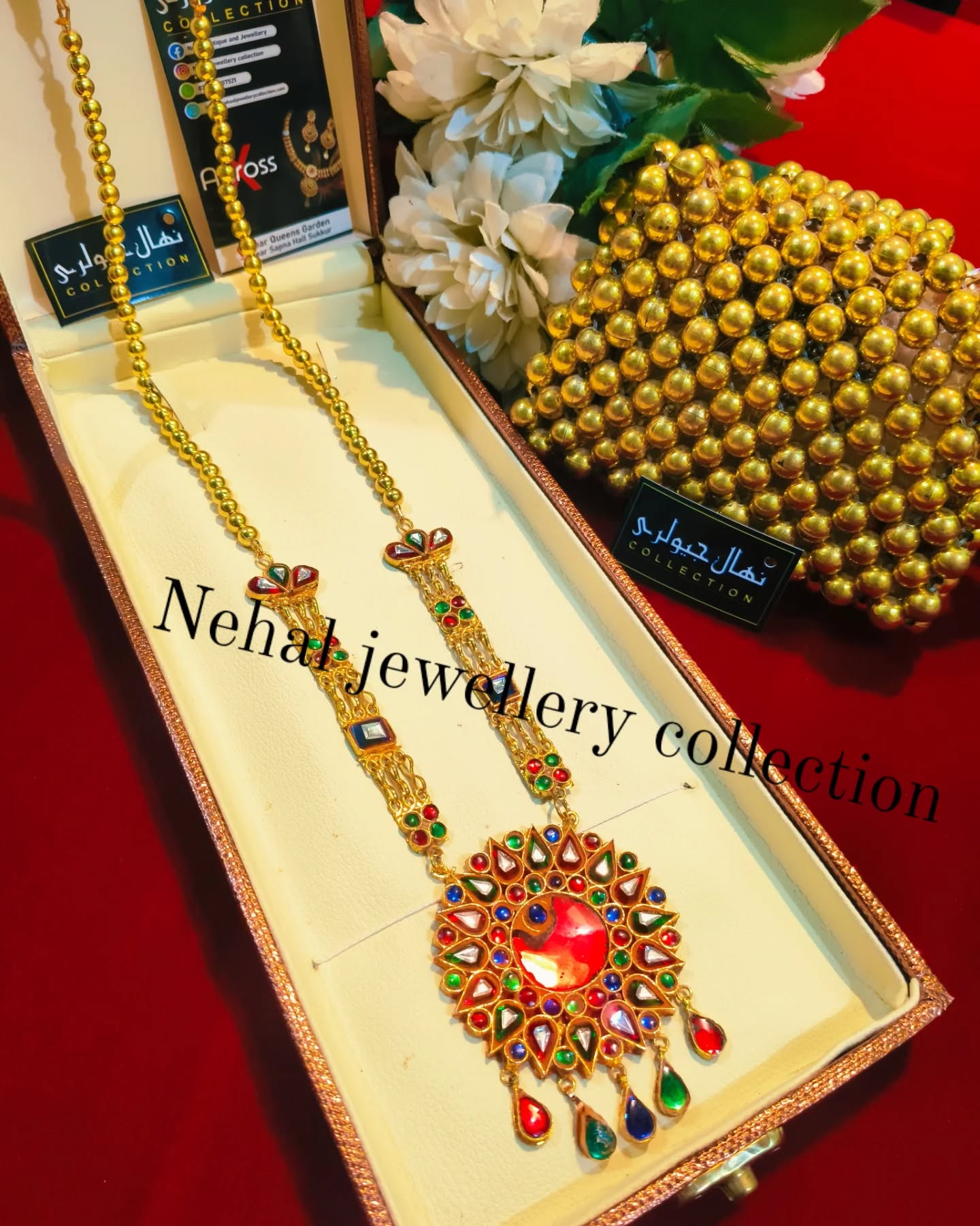 Traditional kundan Maala set With gold plated