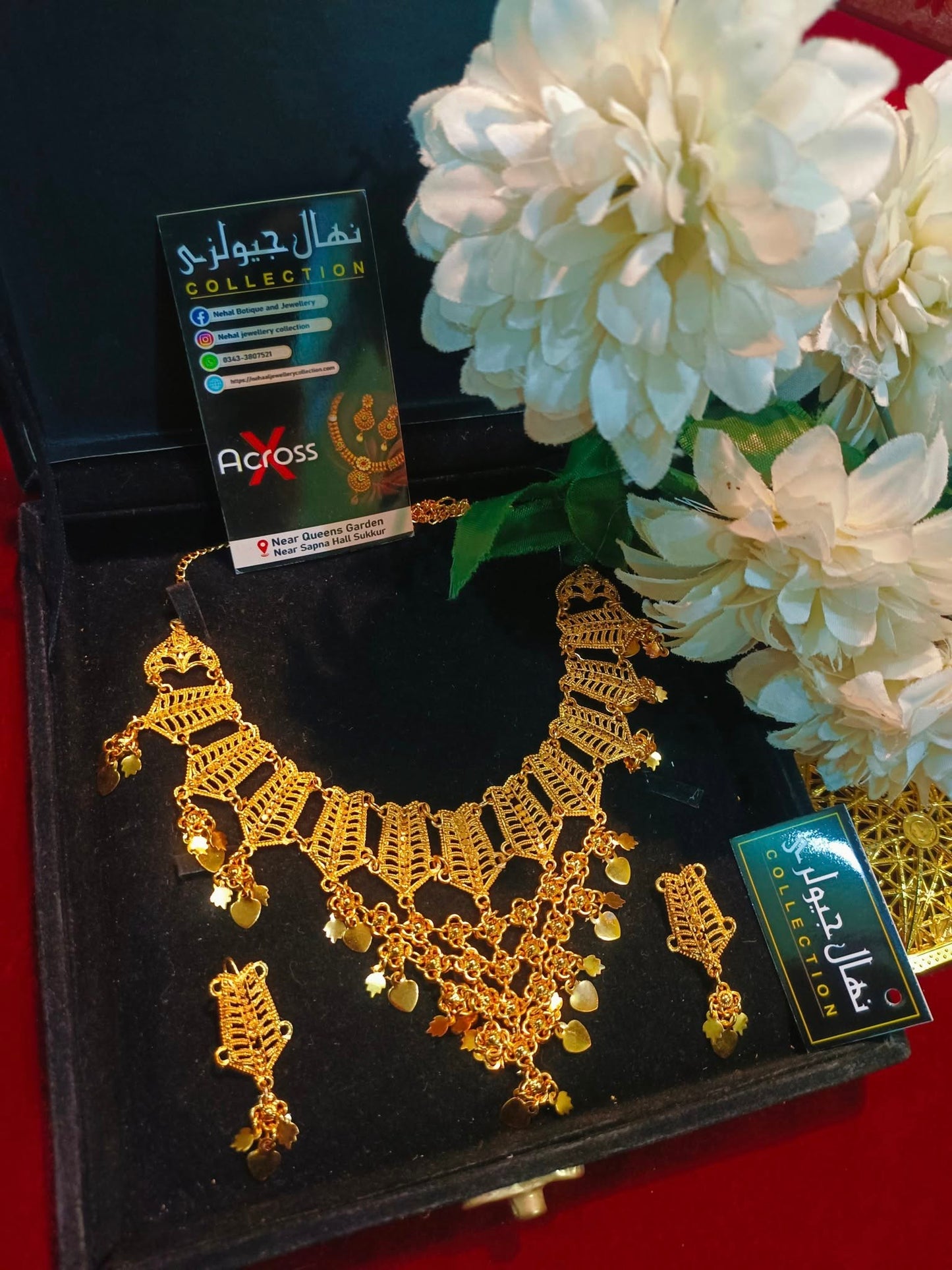 Gold plated fancy chokar set