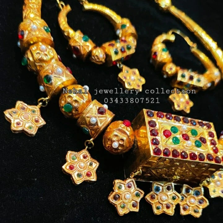 Traditional Balochi Tokk KUNDAN set