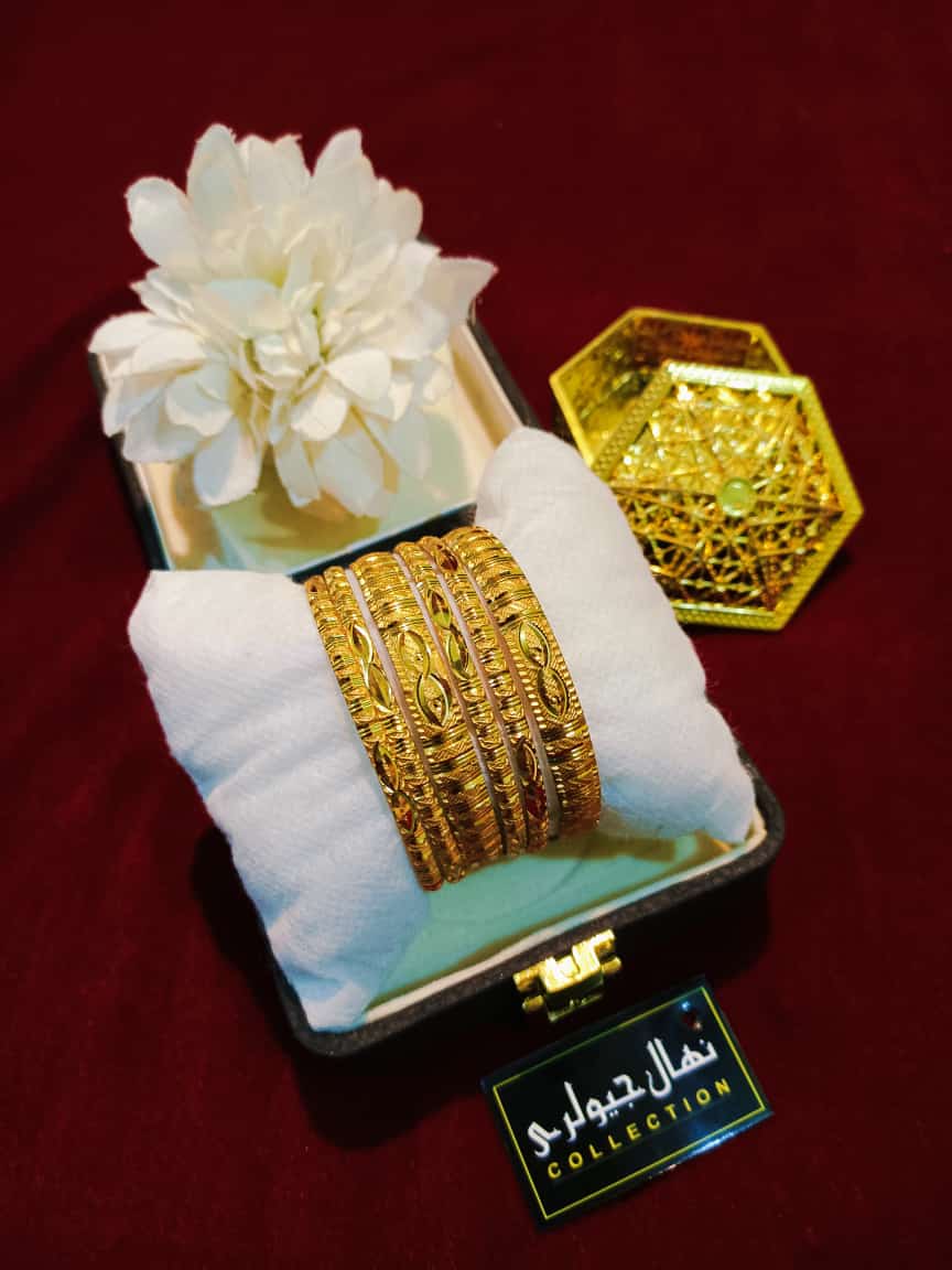 Elegant Gold-Plated Bangles