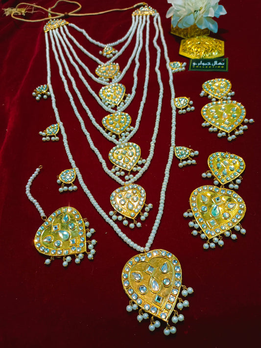 Meenakari bridal set gold look