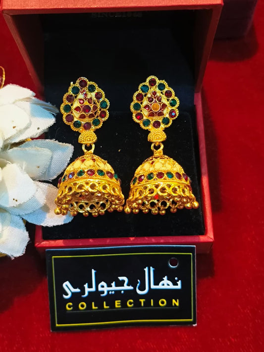 golden jhumki