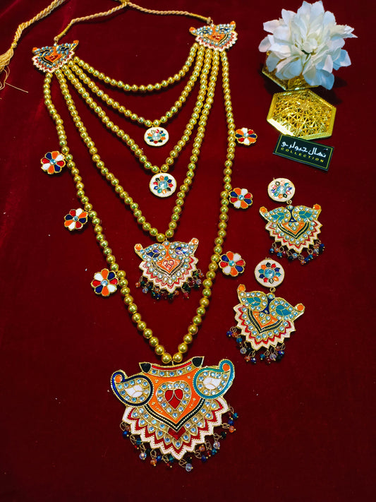 Bridal Multicolour meenakundan set
