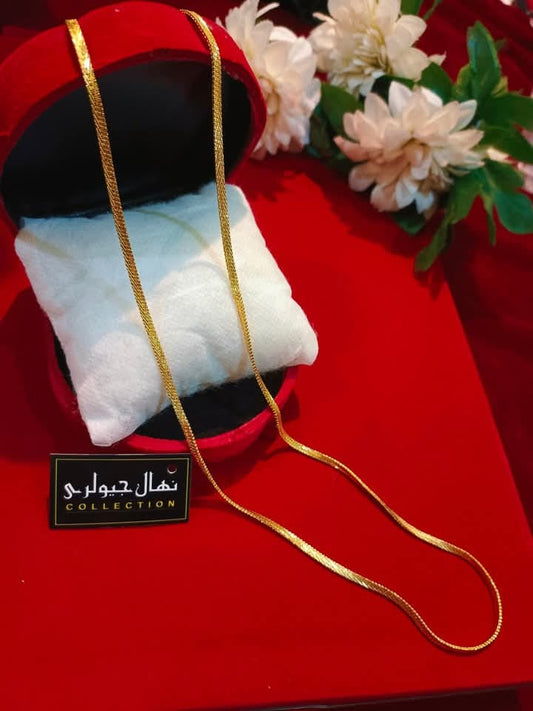 Elegant Gold-Tone Twisted Rope Chain Necklace