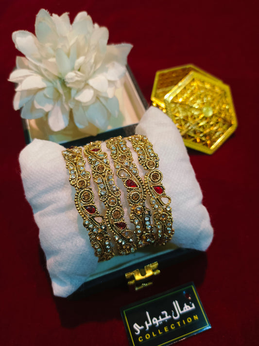 Classic Gold-Plated Bangles – Timeless Elegance