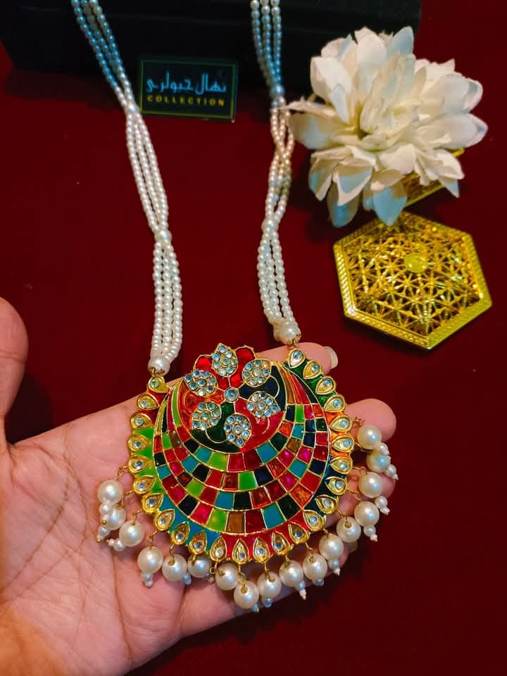 Elegant Meenakari Pearl Maala – A Perfect Blend of Tradition &amp; Style