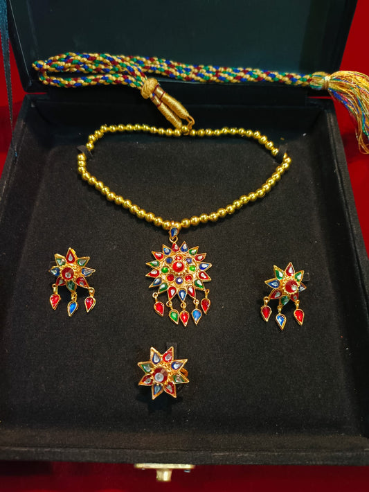 Traditional sindhi kundan Dhuri set 1 layer Article