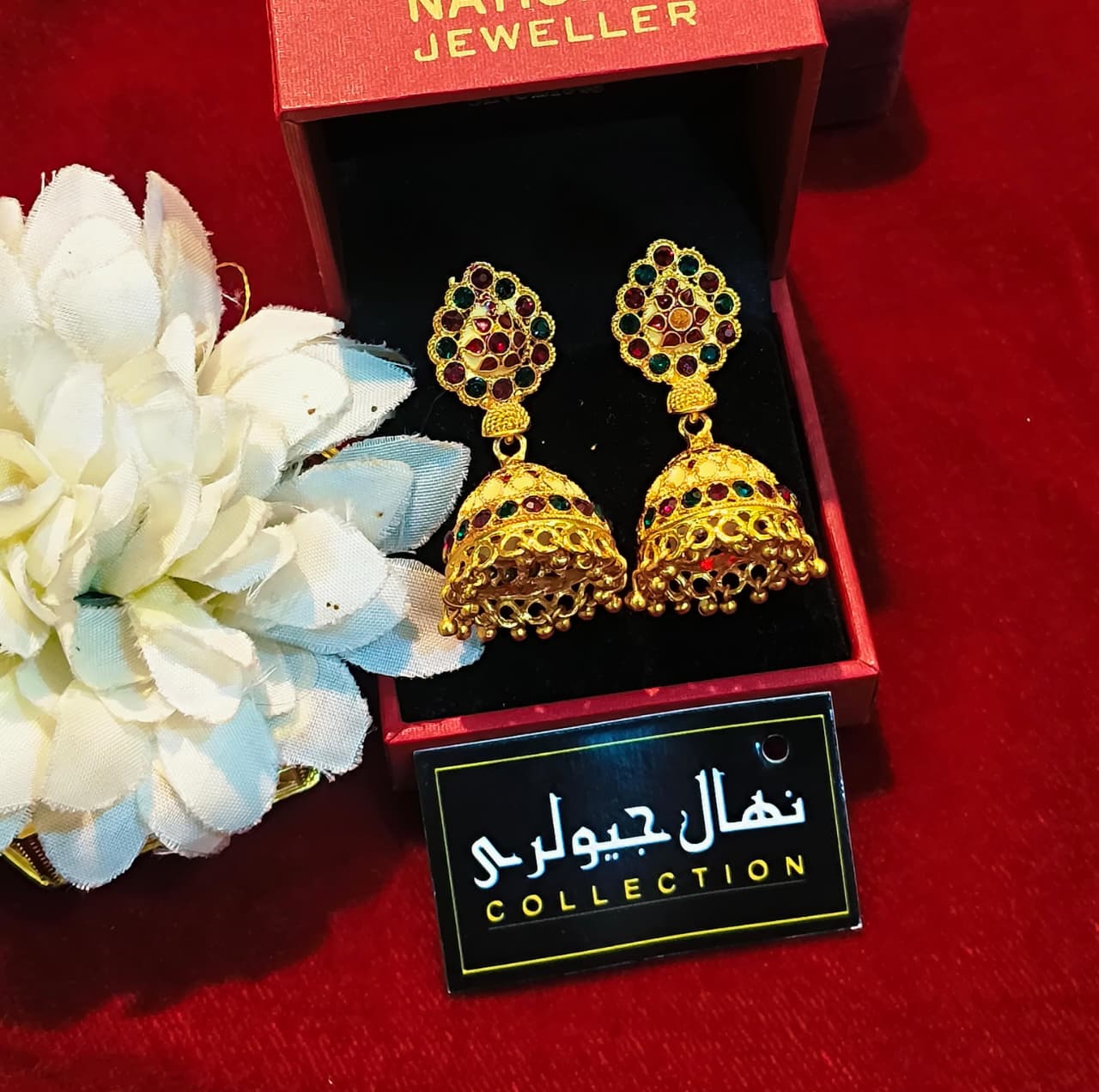 golden jhumki