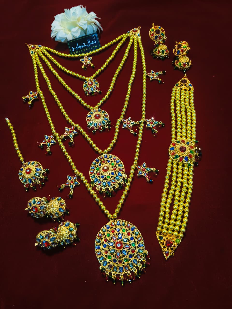 Bridal set traditional copy kundan