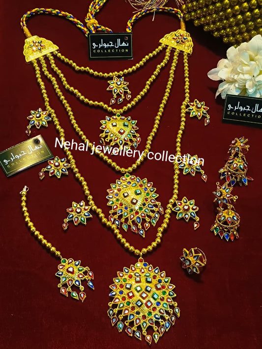 Traditional sindhi kundan Bridal Dhuri set